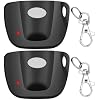 2-Pack Only 300MHz 10 dip Switch for Multicode Garage Gate Door Opener Remote Control, Replacement for 3089,3070,3060,308911,MCS308911,MCS306010,MCS3070 Gate Clicker with Keychain.