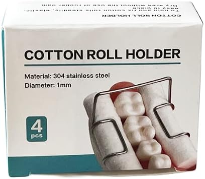 8Pcs/Lot Moisture Clip Cotton Roll Holder Stainless Steel Oral Cotton Clips Dry Area No-Rubber Dam Dental