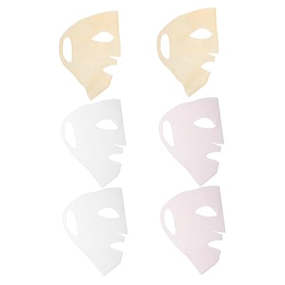 6 Pack Silicone Face Mask Covers Reusable Mask Holders for Optimal Moisture Locking Skincare