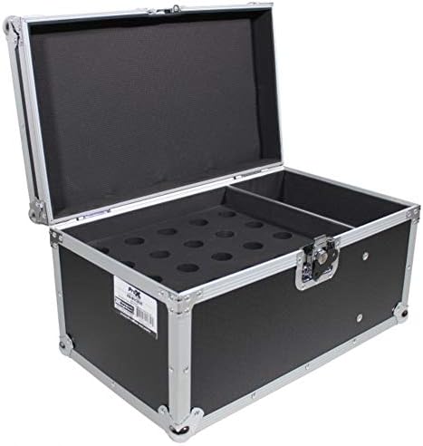 ProX XS-MIC20S ATA Flight Case for 20 Wireless Wired Microphones with Additional Storage