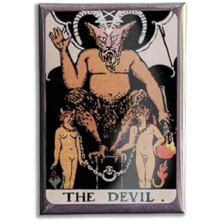 The Devil Tarot Refrigerator Magnet 1