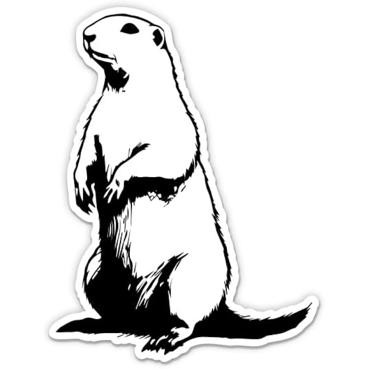 Prairie Dog Vinyl Sticker - Car Phone - 3
