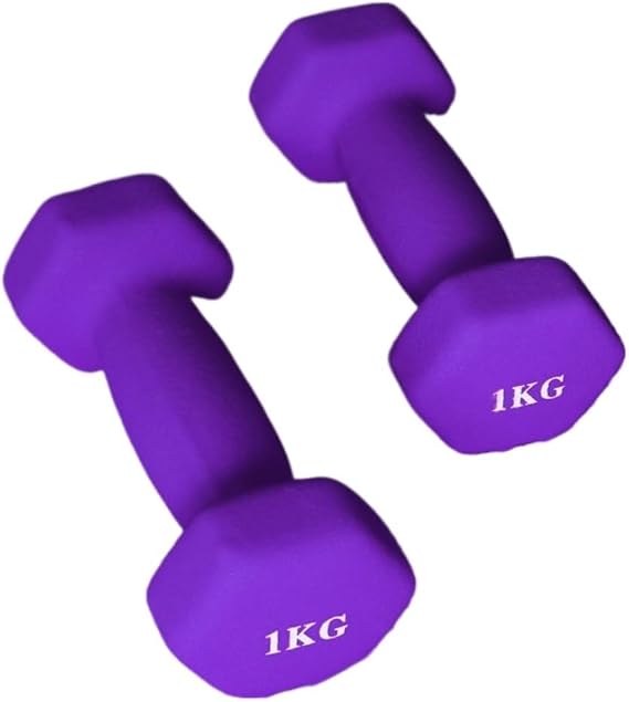 Dumbbel Dip Plastic Dumbbells For Women's Fitness Home Equipment Solid Pure Iron Small Dumbbells For Men's Yoga Arms Barbell, 3KG, Purple