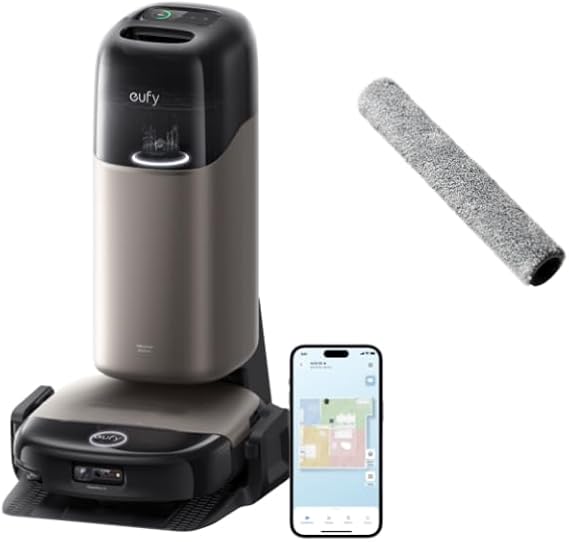 eufy Robot Vacuum S2 + eufy Roller Mop, Durable, Washable, Effective Cleaning, Compatible with E25, E28, S1 S1 Pro and S2