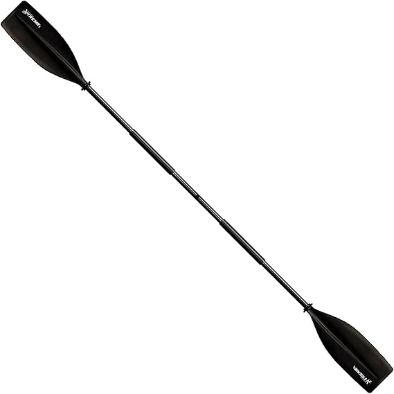 SeaSense Xtreme 1 Kayak Paddle, Black - Molded Plastic Blades, 2-Piece Aluminum Construction - Great for Recreational, Sport, Sea, Whitewater & Fishing Kayaking