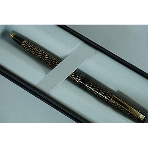 Sheaffer Lady Imperial Tulle with gold and black Lattice Ballpoint pen. Made in the USA