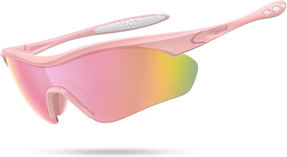 Lamicall 22g Polarized Sports Sunglasses - Lightweight UV400 Protection Men Women Sun Glasses for Running Baseball