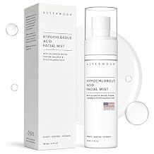Asterwood Hypochlorous Acid Spray for Face - Antibacterial Face Spray To Target Acne, Redness, Flare-up & Irritation For Sensitive Skin - Post-Workout HOCl Facial Mist - 4 Fl Oz