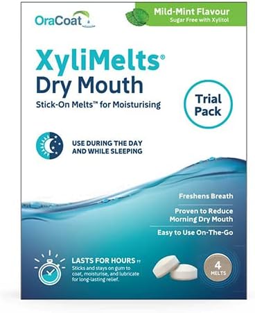 XyliMelts for Dry Mouth Mild Mint 4 Discs - Trial Pack