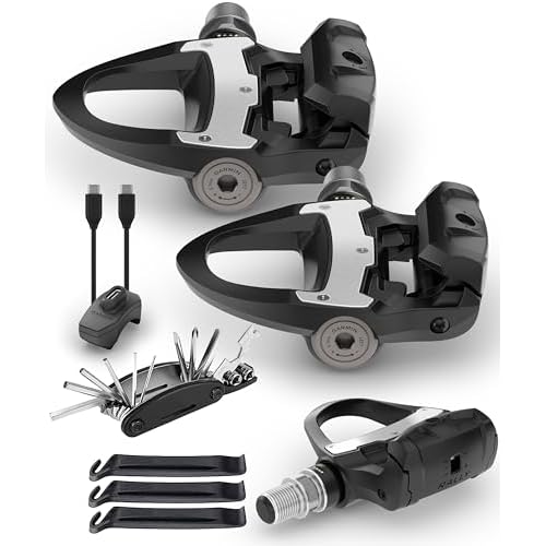 Garmin Rally RS110 Single-Sensing Power Meter Bundle - Rechargeable, Easy-to-Transfer, Shimano SPD-SL Cleat Compatible with PlayBetter Bike Tool