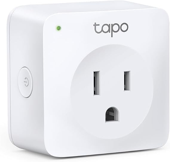 TP-Link Tapo Smart Plug Mini, WiFi Outlet Works With Alexa Echo & Google Home, No Hub Required, Remote Control Appliances From Anywhere, New Tapo APP Needed (P100)