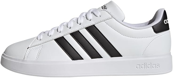 adidas Men's Grand Court 2.0 Shoes, Cloud White Core Black Cloud White, 10 US