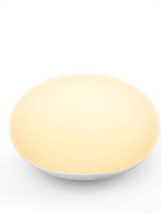EASZZZ Baby Night Light, Egg Light for Nursery, Flip Design Touch Lamp | Portable, Dimmable, Small, Eye Caring, BPA-Free Soft Silicone, for Diaper Changing, Breastfeeding, Travel | Newborn Essential