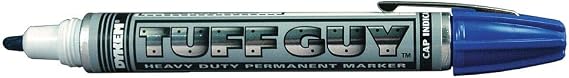 Dykem Tuff Guy 41796 Blue Medium Marking Pen - 44179 [PRICE is per EACH]