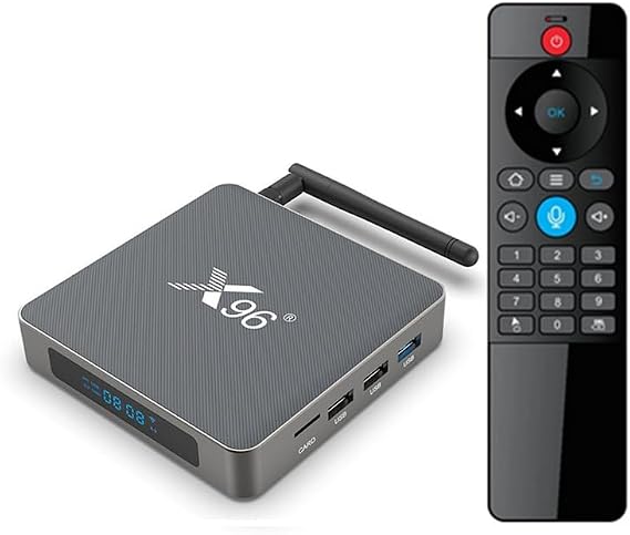 CHROX Android 14.0 TV Box 2025,X96 X6 Set-Top Box 100/1000M Ethernet Rk3566 CPU Smart Box 4K 8K WIFI6 H728 Octa-Core 2.4G 5.8G Dual Wifi BT5.0 USB 3.0,8GB+128GB