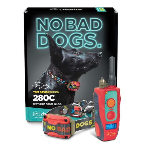 Dogtra E-Collar Tom Davis 280C ecollar Dog Training Collar with Remote for Dogs Rechargeable Waterproof Boost N Bungee 12-Mile Range No Bad Dogs