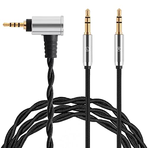 FAAEAL Balanced Cable Replacement for Hifiman Sundara HE4XX HE-350 HE1000 HE-400iNew Edition HE560, 2.5mm to Dual 3.5mm Works on M11, M15, M17 Digital Music Players2.5mm