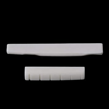 Flat Bottom Slotted Real Cattle Bone Nut Saddle for 6 String SIGMA Acoustic Folk Guitar (Nut+Saddle)