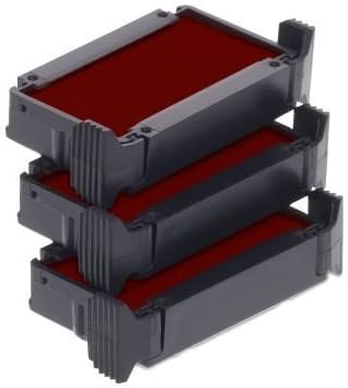 Trodat Replacement Ink Cartridge 6/4910 - Pack of 3 Color red