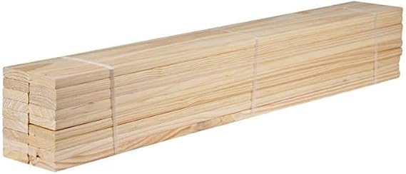 STOREX Pack Of 10 Heavy Duty Wooden Bunkie Board Replacement Slats in 3 Feet Single/ 4 Feet Small Double/ 4 Feet 6 Inch Double/ 5 Feet king Size/ 6 Feet Super King (2 Feet 6 Inch Small Single)