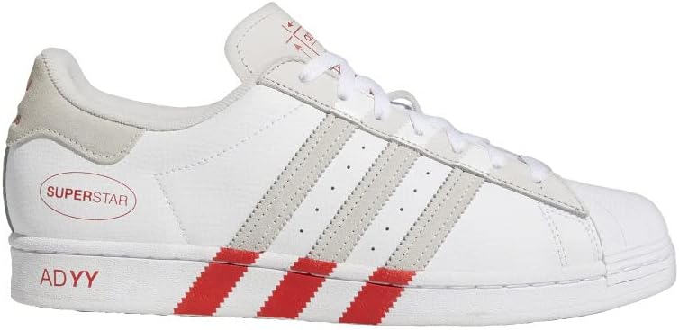 adidas Superstar Shoes Men's, White, Size 6