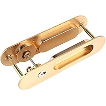 Bifold Door Lock, Pocket Door Lock with Key, Sliding Door Lock Handle Avoid Theft for Barn Wood Furniture Hardware Accessories(Gold), Pocket Door Lock with Key, Bifold Door Lock, Slididoor Lock do