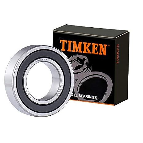 2PACK TIMKEN 6005-2RS Double Rubber Seal Bearings 25x47x12mm, Pre-Lubricated and Stable Performance and Cost Effective, Deep Groove Ball Bearings. | Pre-Lubricated and Stable Performance and Cost Effective Deep Groove Ball Bearings