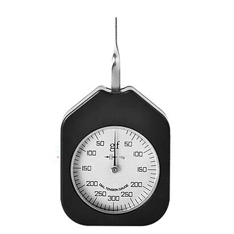 300G Orthodontic Tensile Gauge - Portable Durable Metal with LCD Display - Dial Tension Gauge for Relay Contacts and Spring Tension
