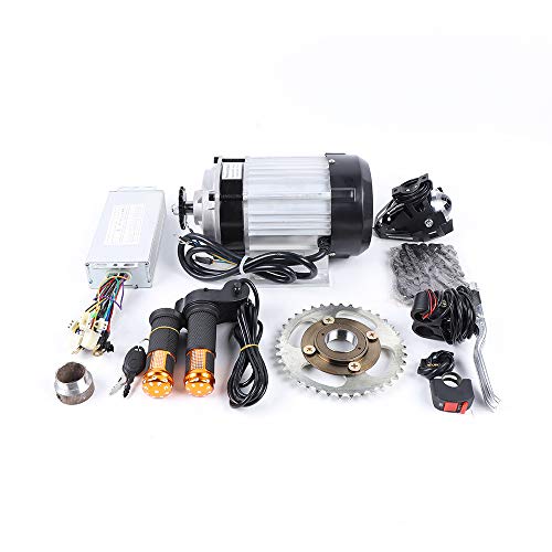 Electric Pedicab Motor Kit, 500W 48V Electrics Motorized Electric Bike Conversion Kit Brushless Geared Motor Kit Ricksha for Electrics E-Tricycle RickshawThree-Wheel, Max Load Capacity 300 KG