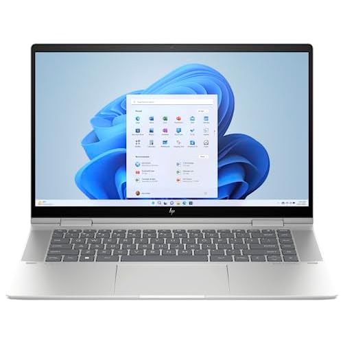 HP Envy X360 Laptop, 15.6 1920 x 1080 Touchscreen, Intel Core i7-1355U 10-Core, 16GB LPDDR5, 1TB SSD, Windows 10 Home, Backlit Keyboard, Thunderbolt 4, 720p HD Camera, Natural Silver