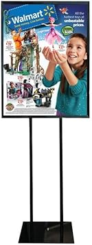 Floor Standing Poster Display Stand Sign Holder 22 X 28 Black