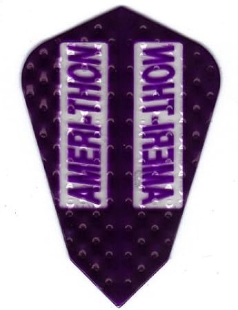 3 Sets #3039 AmeriThon Purple/Clear Embossed Dart Flights