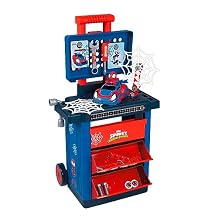 Smoby Spidey Work Bench with Tools, 2 Drawers Storage, Toys for Boys & Girls, Ages 3 and Up