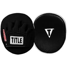 TITLE Boxing Gel Tech Punch Mitts 2.0, Black - Boxing Pads, Muay Thai, Focus Mitts, MMA and Kickboxing Equipment