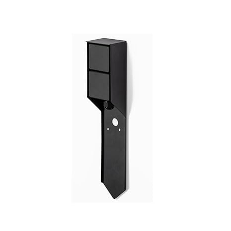 Garden Socket Column Outdoor Socket with Ground Spike for Outdoors 2-Way Stainless Steel IP44 Anthracite