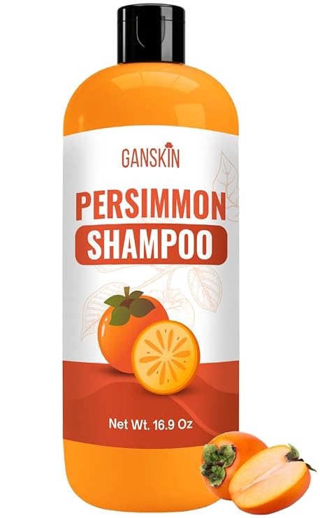 Persimmon Shampoo for Odor Control Purifying Deodorizing Shampoo for Eliminating Odor Scalp & Hair Care for Men, Women & Kids Gentle Persimmon Soap Cleanser for Fresh Smelling Hair & Scalp