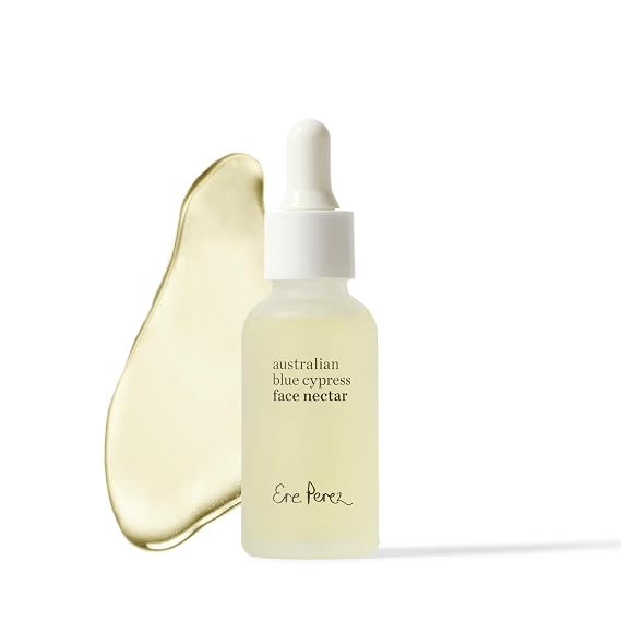 Ere Perez - Natural Australian Blue Cypress Face Nectar | Light, Hydrating, Revitalizing, Calming | Camellia, Frankencense | Vegan, Cruelty-Free, Clean Beauty, Sensitive Skin Safe (1 fl oz | 30 ml)