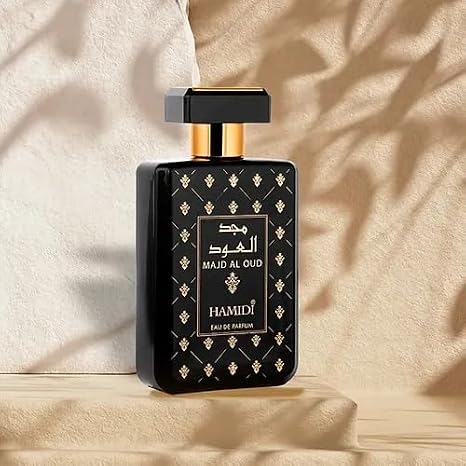Hamidi Majd al Oud Eau De Parfum Spray (100ml) - Long-Lasting Unisex Fragrance for Men & Women - 3.4 Fl Oz