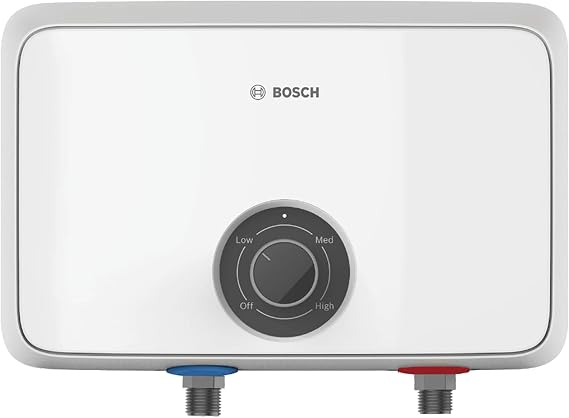 Bosch Thermotechnology Tronic 4000 Electric Tankless Water Heater, 10.5 kW, 13 x 8.5 x 4.5", White