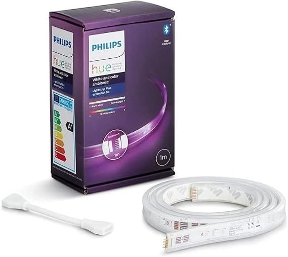 Philips Hue Smart LED Strip, 1 meter, V4 Bluetooth Feature, Insert/Extension Strip
