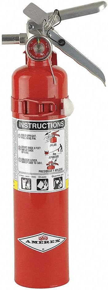 Amerex ABC, Dry Chemical Fire Extinguisher - B417T - 2.5 Pounds
