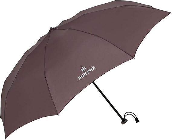 Snow Peak Ultralight Umbrella, Heavy-Duty, Wind-Resistant, Travel, Camping, Hiking, Commuting, Small, Grey