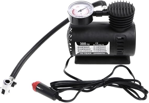 Water Pumps, Parts & Accessories Air Pump Portable Mini Air Compressor 300 PSI DC 12V Car Electric Tire with Meter Auto Parts 1 Pc