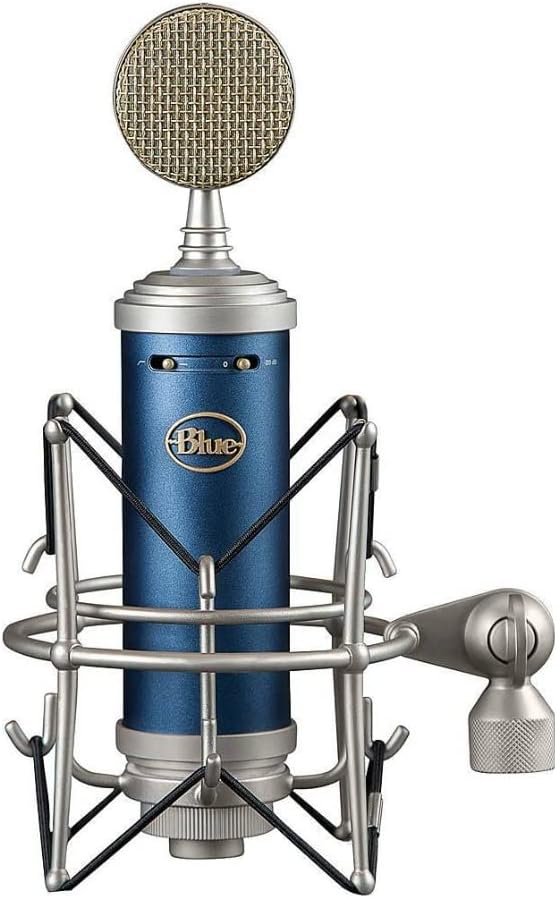 Blue Bluebird SL XLR Cardioid Condenser Microphone for Pro Recording, Streaming, Podcasting, Gaming, Mic with Large Diaphragm, Shockmount, Modern Crystal-Clear Sound, Protective Case - Blue