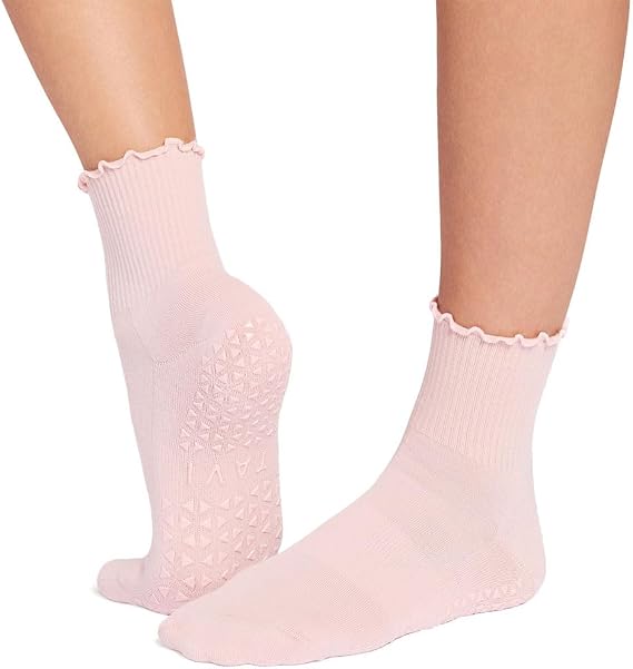 Ruffle Grip Socks by Tavi