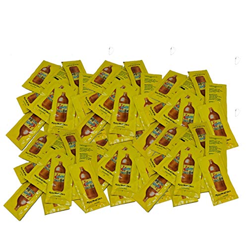 Valentina Mexican Hot Sauce | Picante Salsa Seasoning Salt Spice Mix Made From Chili Peppers Perfect for Chips, Fast Foods, Lunch, Snacks or More 50 Packets of 0.3 Ounce. 8 grams