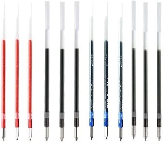 Uni-ball 4 Color Refills for Uni Jetstream Multi Function Pen, 4 Color Ballpoint Pen(MSXE510007), Fine Point 0.7mm, 4 Color Refills, SXR-80-07, 12 Total Value Set