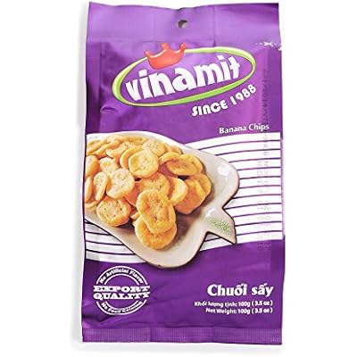 Vinamit Vietnam Banana Chips - High Quality Food - 100 gram