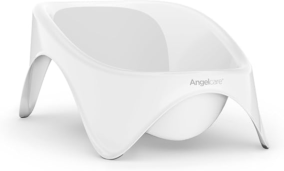 Angelcare 2-in-1 Baby Bathtub with Integrated Soft-Touch Support. Hygienic and Safe. Minimal Water use. Easy to Clean, Store.