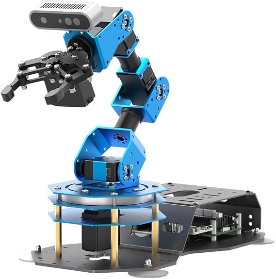 ROS2 Robot Arm, Equipped with ChatGPT Large AI Model, Embodied Intelligence 6DOF Programming Robot Arm ROS Educational AI Vision Voice Scene Understanding, ArmPi Ultra Advanced Kit Without RaspberryPi